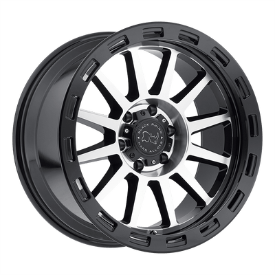 Black Rhino REVOLUTION 20X10 MATTE BLACK W/ MATTE MACHINE LIP EDGE 6X5.5 - 2010REV-26140F12