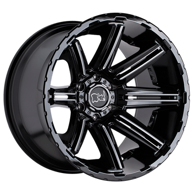 Black Rhino RAMPAGE 20X12 GLOSS BLACK 5X5.0 - 2012RPG-45127R71