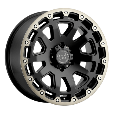 Black Rhino RAZORBACK 20X9 MATTE BLACK W/ MACHINED DARK TINT LIP 5X5.0 - 2090RAZ-25127M71