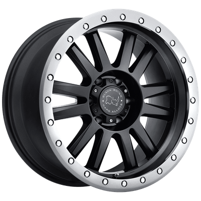 Black Rhino TANAY 20X9 MATTE BLACK W/ MATTE GRAPHITE LIP 6X4.5 - 2090TNY406114G76