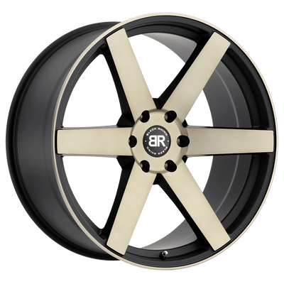 Black Rhino KAROO 22X10 MATTE BLACK W/ MACHINED FACE & DARK MATTE TINT 6X5.5 - 2210KAR206140F12