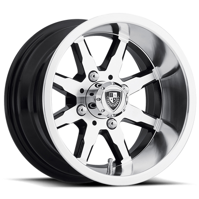 Fairway Alloys FA142 SHIFT 12X6 MACHINED GLOSS BLACK 4X4.0 - FA-142-M