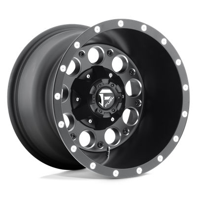 Fuel 1PC D525 REVOLVER 15X10 MATTE BLACK MILLED 6X5.5 - D52515008337