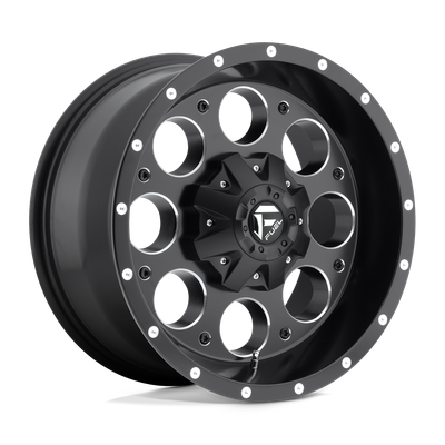 Fuel 1PC D525 REVOLVER 20X9 MATTE BLACK MILLED 8X6.5 - D52520908250