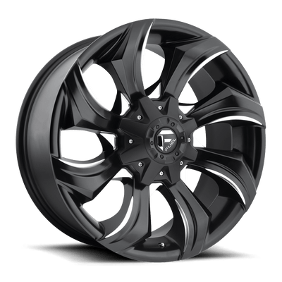 Fuel 1PC D571 STRYKR 20X9 GLOSS BLACK MILLED 8X180 - D57120901850