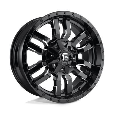 Fuel 1PC D595 SLEDGE 18X9 GLOSS BLACK MILLED 8X6.5 - D59518908250 Fuel 1PC D595 SLEDGE 18X9 GLOSS BLACK MILLED 8X6.5 - D59518908250