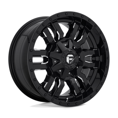 Fuel 1PC D595 SLEDGE 18X9 GLOSS BLACK MILLED 8X6.5 - D59518908257 Fuel 1PC D595 SLEDGE 18X9 GLOSS BLACK MILLED 8X6.5 - D59518908257