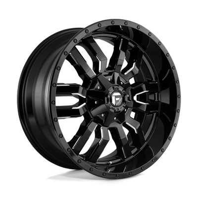 Fuel 1PC D595 SLEDGE 22X10 GLOSS BLACK MILLED 8X170 - D59522001757 Fuel 1PC D595 SLEDGE 22X10 GLOSS BLACK MILLED 8X170 - D59522001757