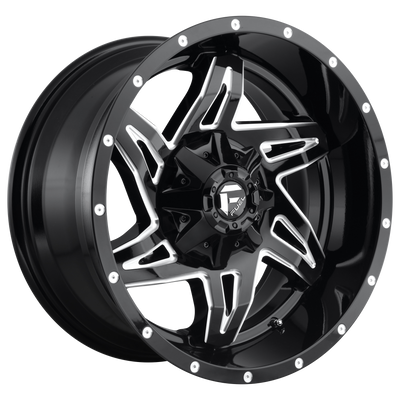 Fuel 1PC D613 ROCKER 20X9 GLOSS BLACK MILLED 6X135/5.5 - D61320909850 Fuel 1PC D613 ROCKER 20X9 GLOSS BLACK MILLED 6X135/5.5 - D61320909850