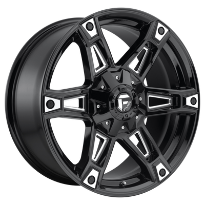 Fuel 1PC D622 DAKAR 20X9 GLOSS BLACK MILLED 5X5.5/150 - D62220907057 Fuel 1PC D622 DAKAR 20X9 GLOSS BLACK MILLED 5X5.5/150 - D62220907057