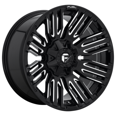 Fuel 1PC D649 SCHISM 20X9 GLOSS BLACK MILLED 8X6.5 - D64920908250 Fuel 1PC D649 SCHISM 20X9 GLOSS BLACK MILLED 8X6.5 - D64920908250