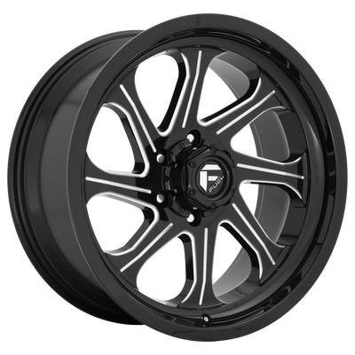 Fuel 1PC D676 SEEKER 20X9 GLOSS BLACK MILLED 5X5.0 - D67620907550 Fuel 1PC D676 SEEKER 20X9 GLOSS BLACK MILLED 5X5.0 - D67620907550