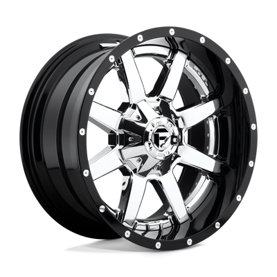 Fuel 2PC D260 MAVERICK 22X12 CHROME PLATED GLOSS BLACK LIP 6X135/5.5 - D26022209847