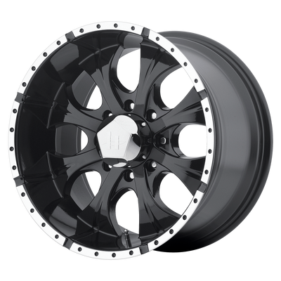 Helo HE791 MAXX 20X10 GLOSS BLACK MACHINED 8X6.5 - HE7912080312