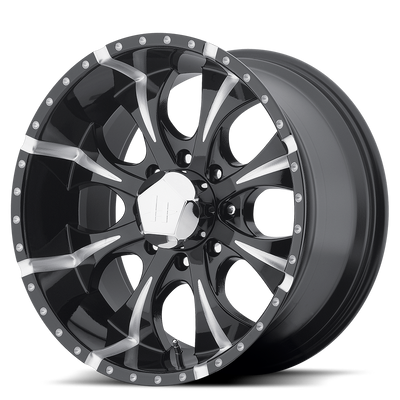 Helo HE791 MAXX 16X8 GLOSS BLACK MILLED 6X5.5 - HE7916860900