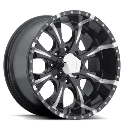 Helo HE791 MAXX 18X9 GLOSS BLACK MILLED 6X5.5 - HE7918960912