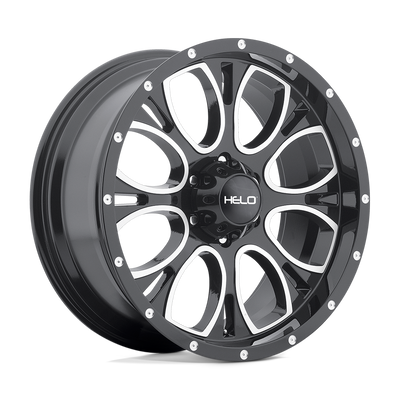 Helo HE879 16X8 GLOSS BLACK MACHINED 6X5.5 - HE87968068300