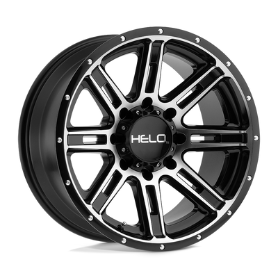 Helo HE900 18X9 GLOSS BLACK MACHINED 8X6.5 - HE90089080500