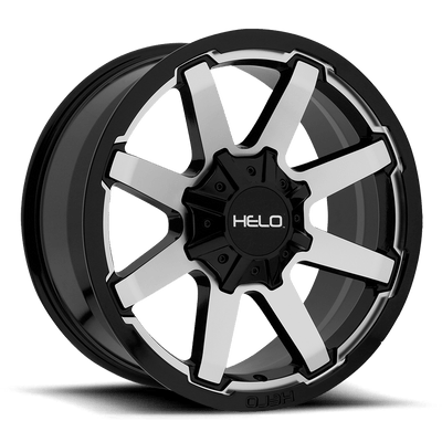 Helo HE909 20X9 GLOSS BLACK MACHINED 5X5.0/5.5 - HE90929035500