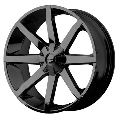 KMC KM651 SLIDE 22X9.5 GLOSS BLACK 6X5.0 - KM65122965338