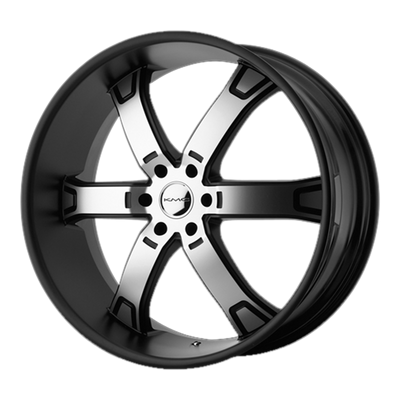 KMC KM671 BRODIE 20X9 MATTE BLACK MACHINED 6X135 - KM67129063530