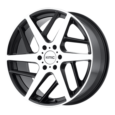 KMC KM699 TWO FACE 22X9 SATIN BLACK WITH MACHINED FACE 6X135 - KM69922963535 KMC KM699 TWO FACE 22X9 SATIN BLACK WITH MACHINED FACE 6X135 - KM69922963535