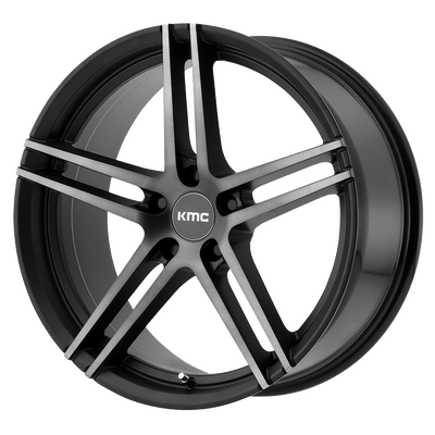 KMC KM703 MONOPHONIC 18X9.5 SATIN BLACK TITANIUM BLACK FACE 5X112 - KM70389557545 KMC KM703 MONOPHONIC 18X9.5 SATIN BLACK TITANIUM BLACK FACE 5X112 - KM70389557545