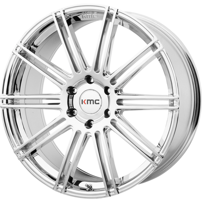KMC KM707 CHANNEL 24X9.5 CHROME 6X135 - KM70724963230 KMC KM707 CHANNEL 24X9.5 CHROME 6X135 - KM70724963230
