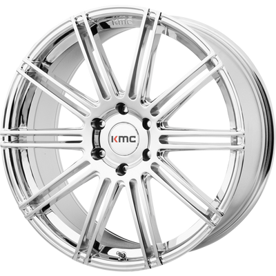 KMC KM707 CHANNEL 20X9 CHROME 6X135 - KM70729063230