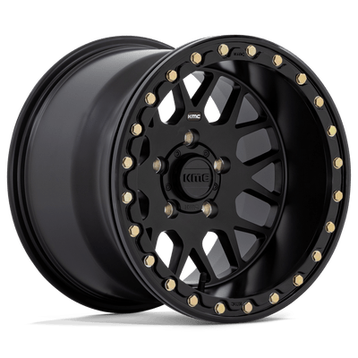 KMC Powersports KS235 GRENADE BEADLOCK 15X10 SATIN BLACK 4X137 - KS23551048700 KMC Powersports KS235 GRENADE BEADLOCK 15X10 SATIN BLACK 4X137 - KS23551048700