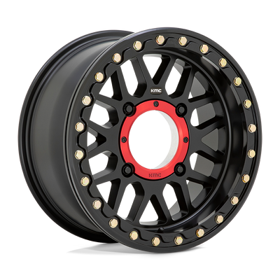 KMC Powersports KS235 GRENADE BEADLOCK 15X7 SATIN BLACK 4X137 - KS23557048710 KMC Powersports KS235 GRENADE BEADLOCK 15X7 SATIN BLACK 4X137 - KS23557048710