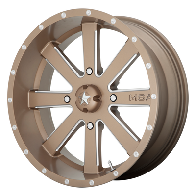 MSA Offroad Wheels M34 FLASH 22X7 BRONZE MILLED 4X137 - M34-022737B
