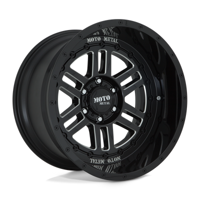 Moto Metal MO800 DEEP SIX 20X12 GLOSS BLACK MILLED 5X5.0 - MO80021250344N