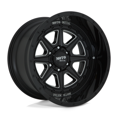 Moto Metal MO801 PHANTOM 20X10 GLOSS BLACK MILLED 6X135 - MO80121063318N