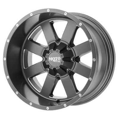 Moto Metal MO962 20X9 SATIN GRAY MILLED 5X5.5/150 - MO96229086400