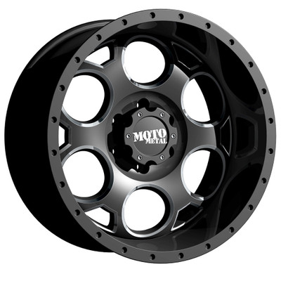 Moto Metal MO964 20X9 SATIN BLACK MILLED 6X5.5 - MO96429068712N