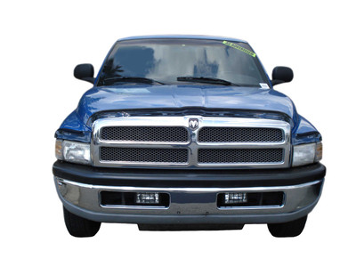 Lund 18077 Interceptor Smoke Hood Shield w/Fender Eyebrows for 1994-2002 Dodge Ram 1500, 2500, 3500