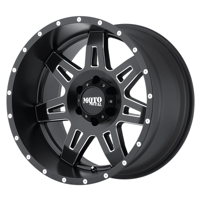 Moto Metal MO975 18X9 SATIN BLACK MILLED 5X5.5 - MO97589055912N