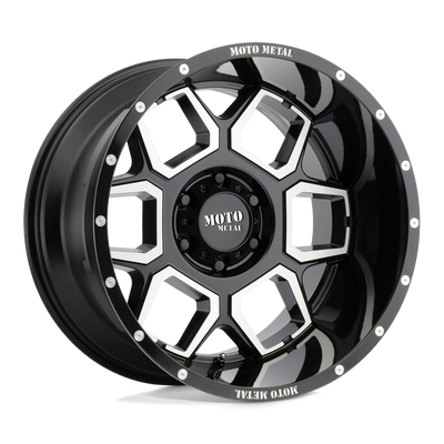 Moto Metal MO981 SPADE 20X10 GLOSS BLACK MACHINED 8X170 - MO98121087324N