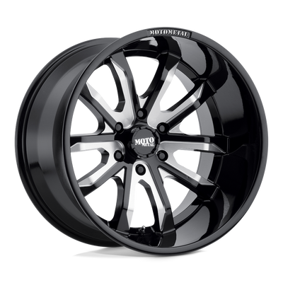 Moto Metal MO983 DAGGER 20X10 GLOSS BLACK MILLED 6X5.5 - MO98321068318N