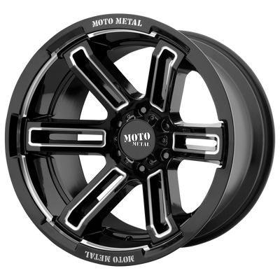 Moto Metal MO991 RUKUS 17X9 GLOSS BLACK MILLED 8X6.5 - MO99179080312N