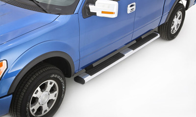 Lund 223680 Universal Chrome 6 Inch Oval Nerf Bars, 80 In.; Bracket Kit Sold Separately