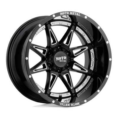 Moto Metal MO993 HYDRA 20X12 GLOSS BLACK MILLED 6X135 - MO99321263344N