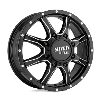 Moto Metal MO995 20X8.25 SATIN BLACK MILLED - FRONT 8X6.5 - MO995208807127