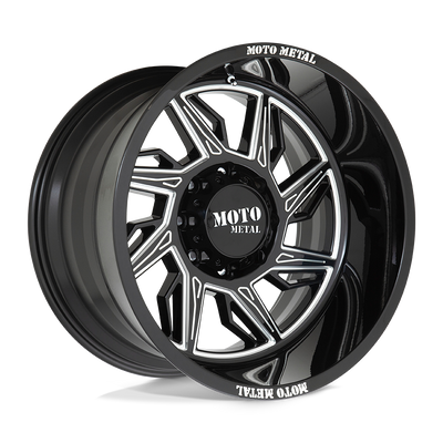 Moto Metal MO997 HURRICANE 22X12 GLOSS BLACK MILLED - RIGHT DIRECTIONAL 8X170 - MO99722287344NR