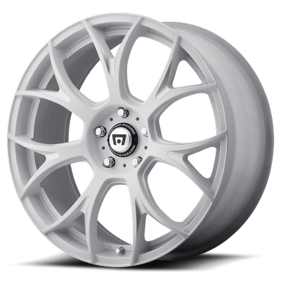 Motegi MR126 18X9.5 MATTE WHITE WITH MILLED ACCENTS BLANK - MR12689500440