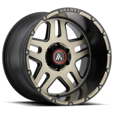 Asanti Off Road AB809 ENFORCER 20X9 MATTE BLACK MACHINED TINT 6X120 - AB809-20907740BK