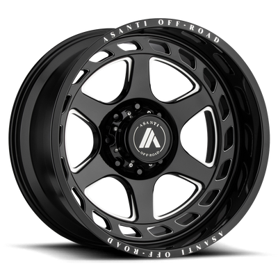 Asanti Off Road AB816 ANVIL 20X10 GLOSS BLACK MILLED 5X5.0 - AB816-201050GB18N