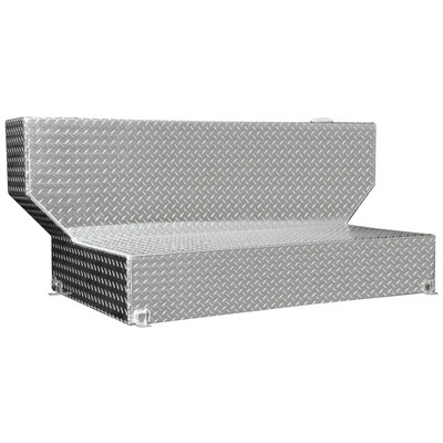 Lund 3212 100 Gallon L-Shaped Storage Tank, Brite Aluminum