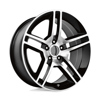 Performance Replicas PR101 18X9 GLOSS BLACK MACHINED 5X4.5 - 101BM-896530